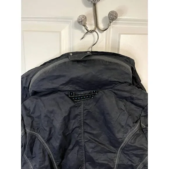 Kuhl Lena Grey Hooded Trench Coat Water Resistant Size Small - Picture 4 of 7